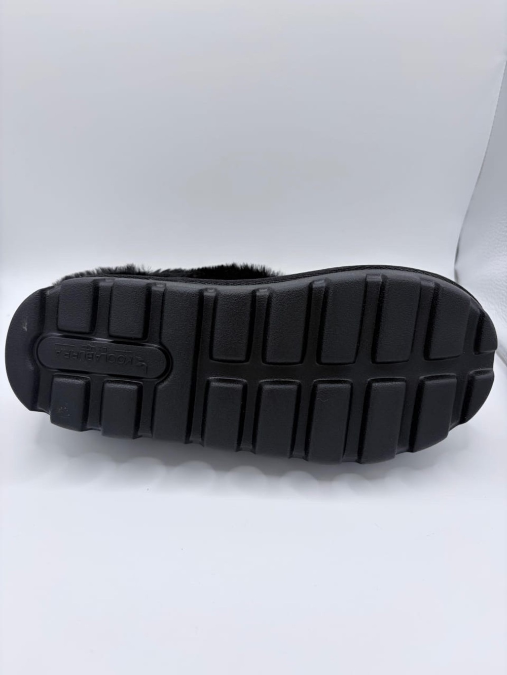 Koolaburra by UGG Tizzey Suede Faux Fur Platform Slip-On Black Mules Size 5 NWT - Picture 4 of 9